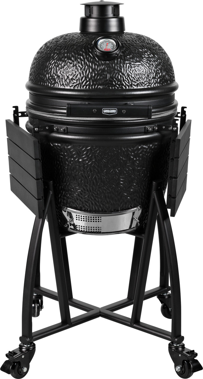 Grill Guru Prime Satin Black Medium voorkant