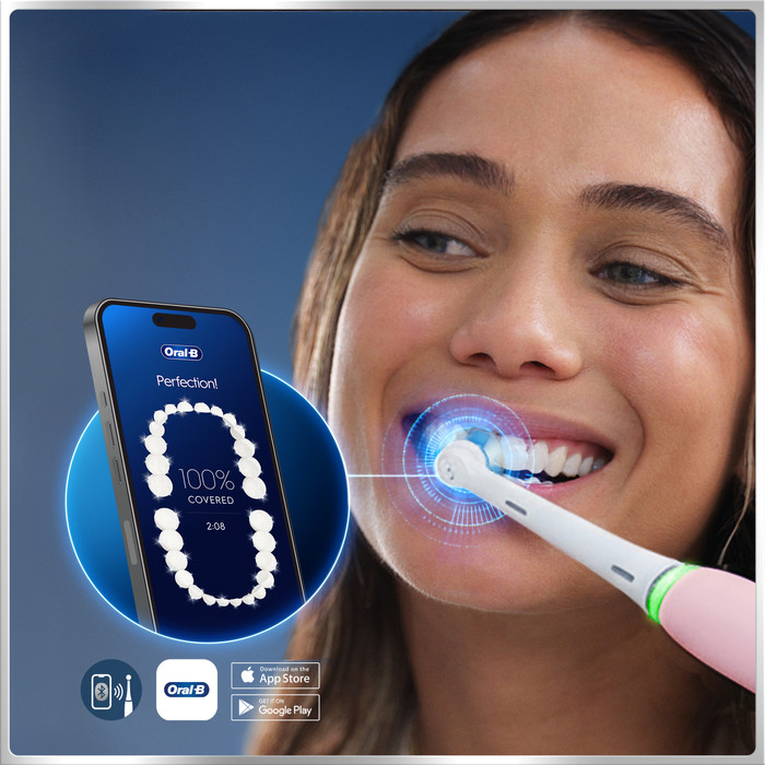 Oral-B iO Series 6N Rose Clair + Brossette iO Gentle Care Supplémentaire produit à l'usage
