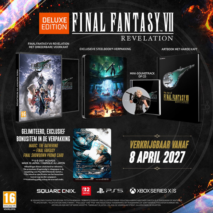 Final Fantasy 7 Revelations Deluxe Edition Nintendo Switch 2 visual leverancier
