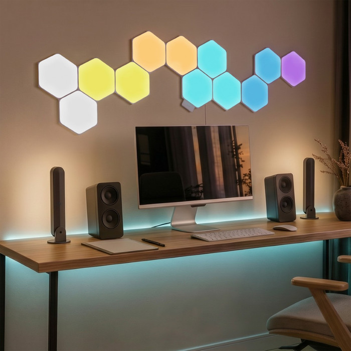 Philips Hue Nanoleaf Wall Module product in use