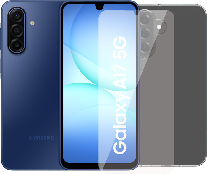 Samsung Galaxy A17 128GB Blue 5G + Accessory Pack Main Image