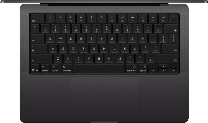 Apple MacBook Pro 14 inch M5 Pro (18 CPU / 20 GPU) 48GB/2TB met nano display Zwart AZERTY product color detail