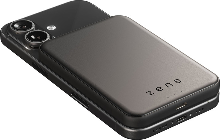 Zens Draadloze Powerbank met MagSafe en Qi2.2 5.000 mAh Zwart voorkant