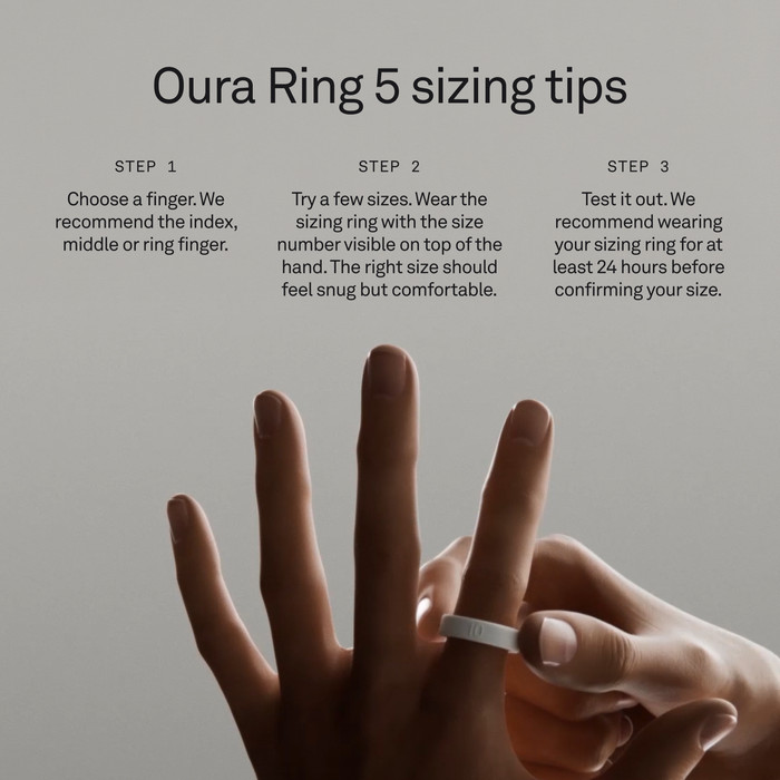 Oura Ring 5 Set de Mesure visuel fournisseur