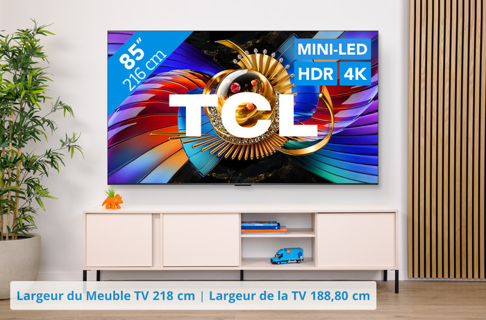 TCL SQD Mini-LED 85" 80L (2026) visuel Coolblue 1