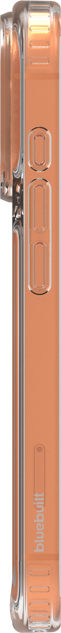 BlueBuilt Protective Back Cover avec MagSafe iPhone 17 Pro Transparent + BlueBuilt iPhone 17 Pro Protège-écran Verre côté gauche
