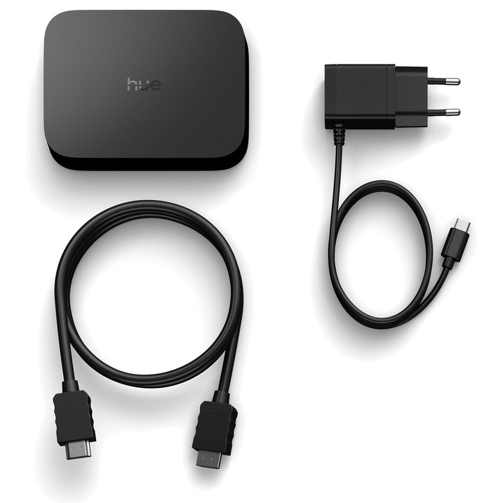 Philips Hue Play Wall Washer Noir Lot de 2 + HDMI Sync Box 4K produit composé