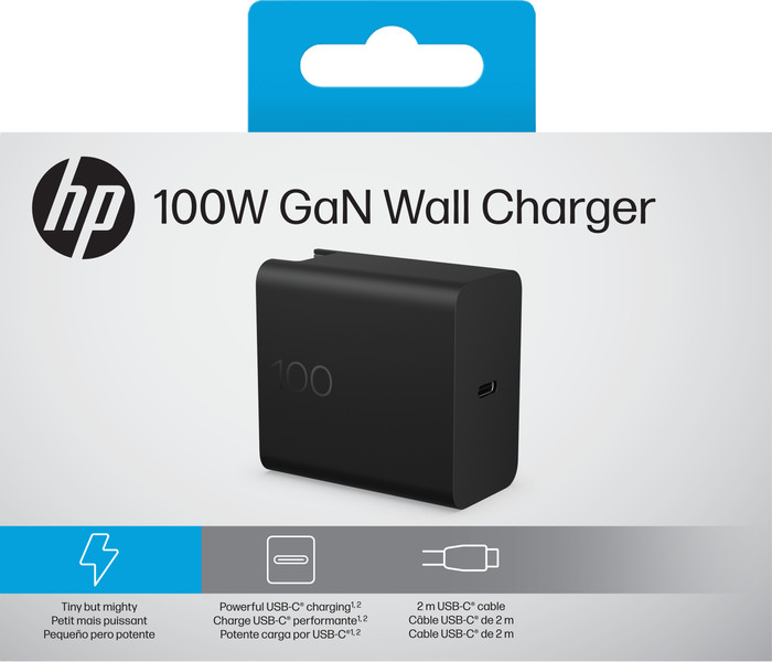 HP 100W GaN Usb C Oplader verpakking
