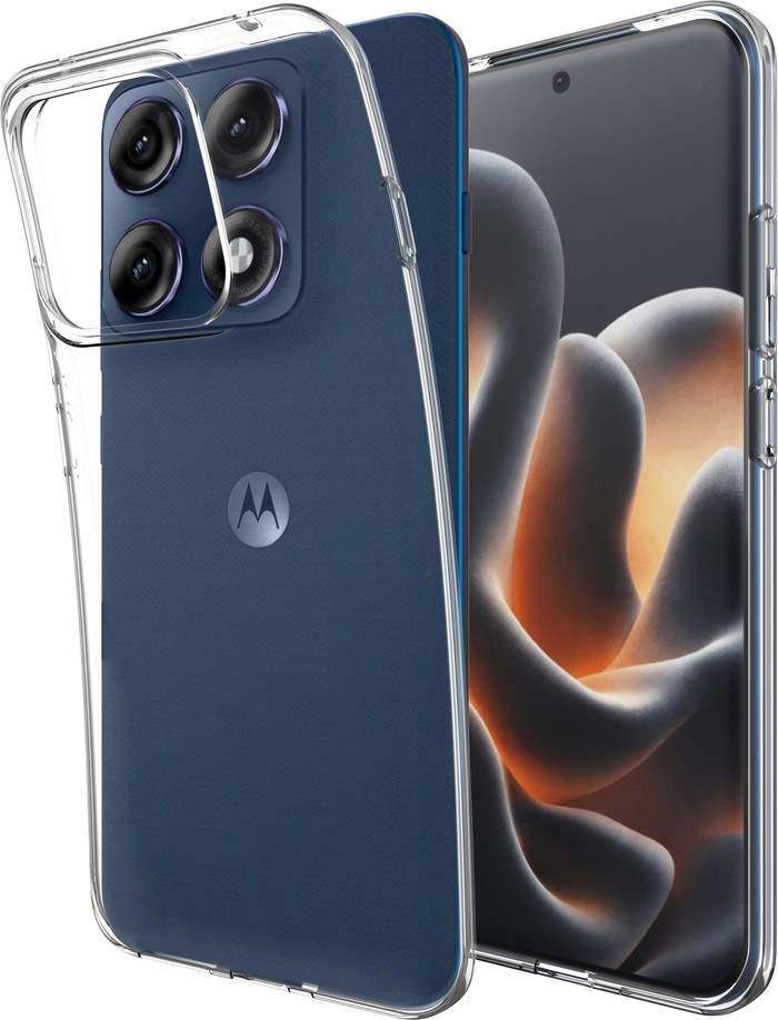 Just in Case Soft Design Motorola Edge 70 Pro Back Cover Transparant linkerkant