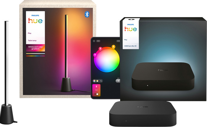 Philips Hue Play Lampadaire + HDMI Sync Box 4K Main Image
