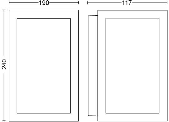 Philips Hue Impress muurlamp White and Color zwart breed duo pack null