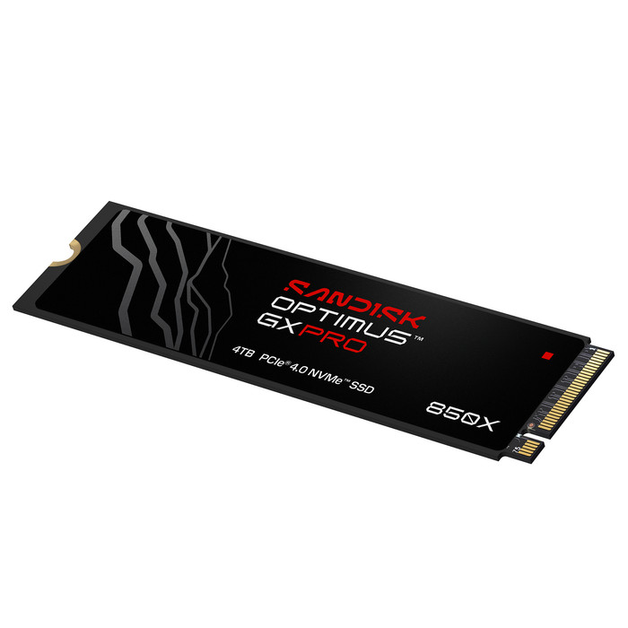 SANDISK Optimus GX PRO 850X 4TB Heatsink NVMe SSD voorkant