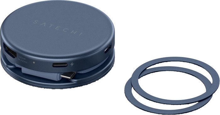 Satechi 5-in-1 OntheGo Multiport Indigo dessus