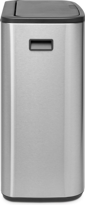 Brabantia Bo Touch Bin 60 Litres Inox Anti-traces de Doigts côté droit