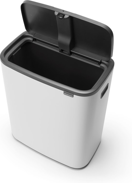Brabantia Bo Touch Bin 60 Litres White + Sacs Poubelle (120 pièces) détail