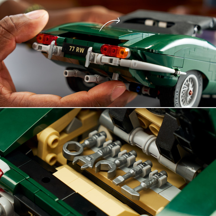LEGO Icons Jaguar E-Type 11381 product in gebruik