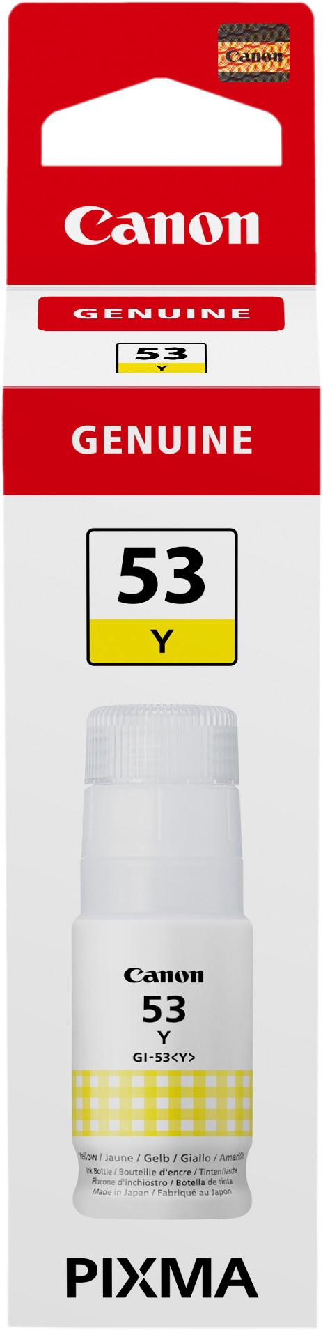 Canon GI-53 Inktflesje Geel verpakking