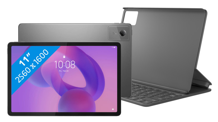 Lenovo Idea Tab 11 Pouces 128 Go Wifi Gris avec Stylet + Étui Clavier AZERTY Main Image