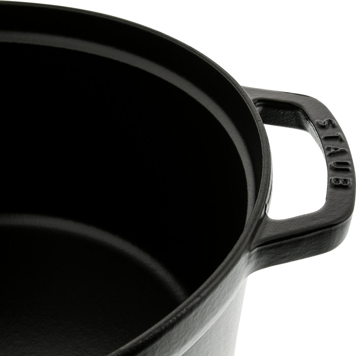 Staub Cocotte Ronde 28 cm Noir détail