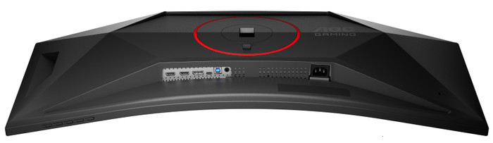 AOC G4 CU34G4CA Curved bovenkant