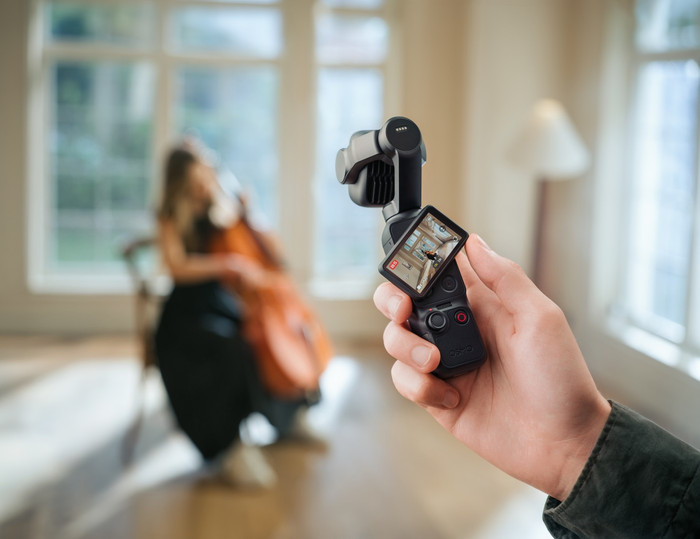 DJI Osmo Pocket 4P (Pro) product in gebruik