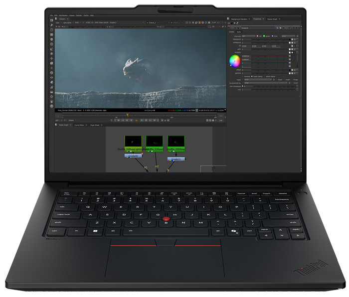 Lenovo ThinkPad P14s Gen 7 (AMD) Copilot+ PC - 21X00014MH QWERTY voorkant