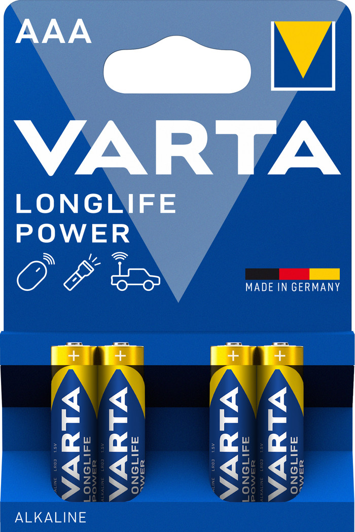 Varta Longlife Power AAA Blister 4 stuks Main Image