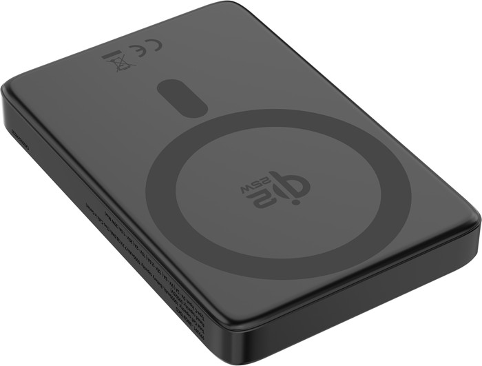 BlueBuilt Draadloze Powerbank met Qi2.2 en MagSafe 10.000 mAh met Snelladen 25 Watt Grijs onderkant