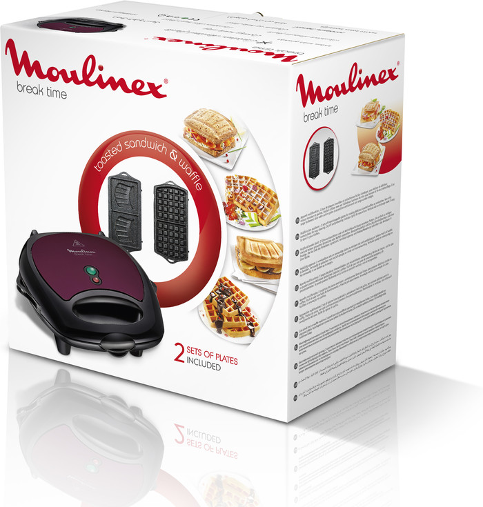 Moulinex SJ615612 Breaktime Croque Monsieur & Wafelijzer verpakking