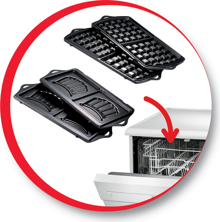 Moulinex SJ615612 Breaktime Croque Monsieur & Wafelijzer detail