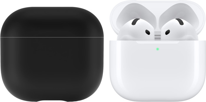 Apple AirPods 4 Réduction de Bruit Active + BlueBuilt Étui Main Image