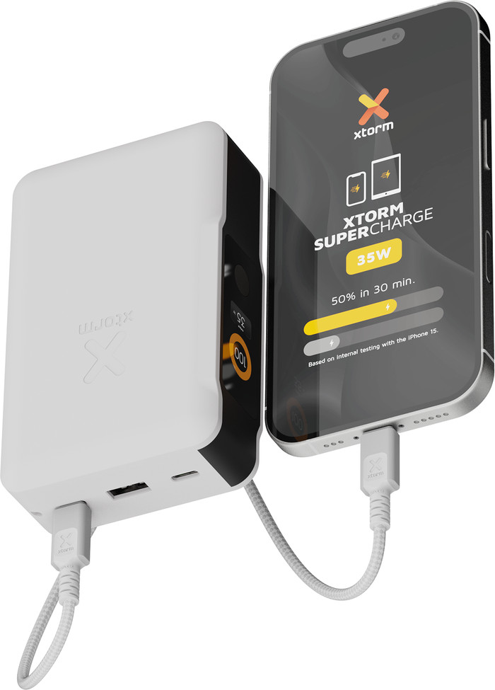 Xtorm NextGen Batterie Externe 35 W 20 000 mAh Blanc produit à l'usage