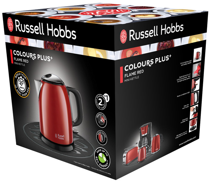 Russell Hobbs Colors Plus+ Mini Red packaging