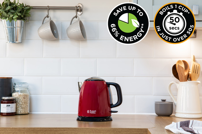 Russell Hobbs Colors Plus+ Mini Red product in use