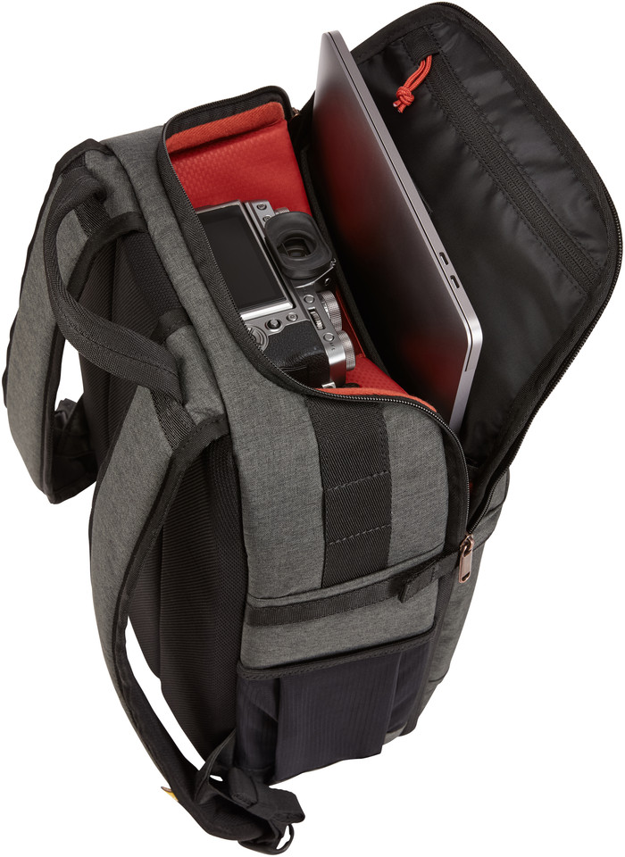 Case Logic Era Large Camera Backpack Grijs binnenkant