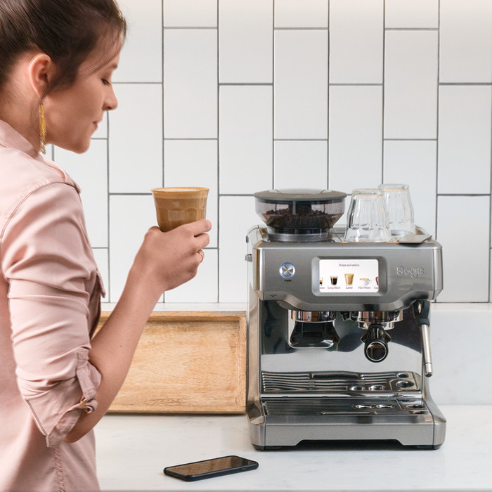 Sage the Barista Touch Stainless Steel produit à l'usage