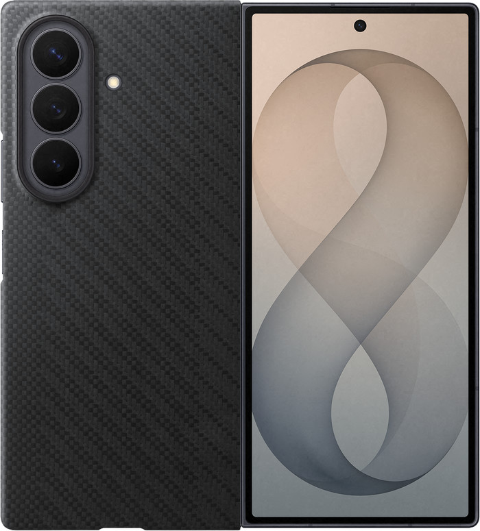 Samsung Galaxy Z Fold 8 Ultra Carbon Back Cover with Magnet Black Main Image