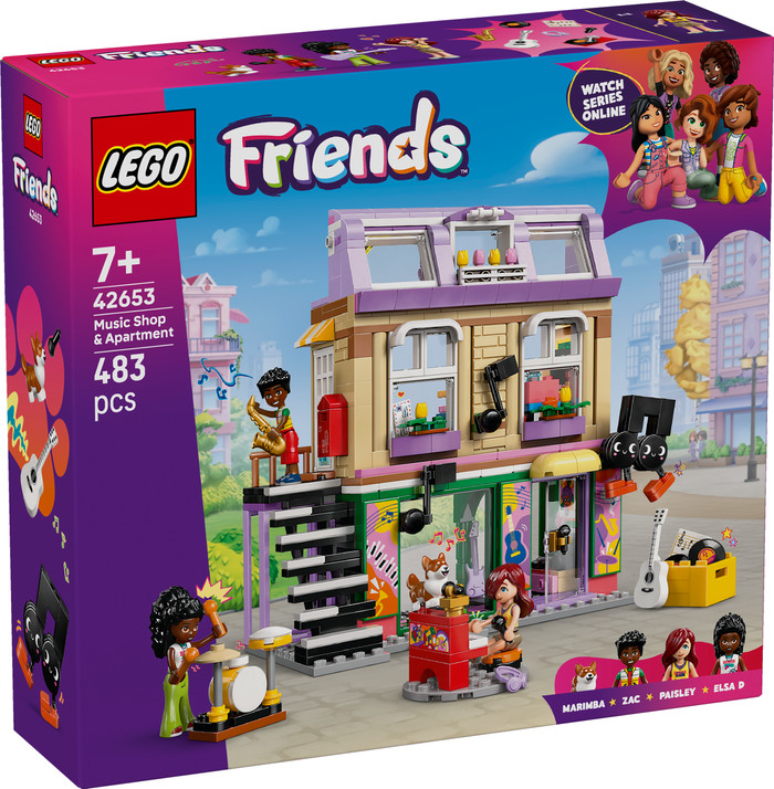 LEGO Friends Music Store and Apartment 42653 packaging