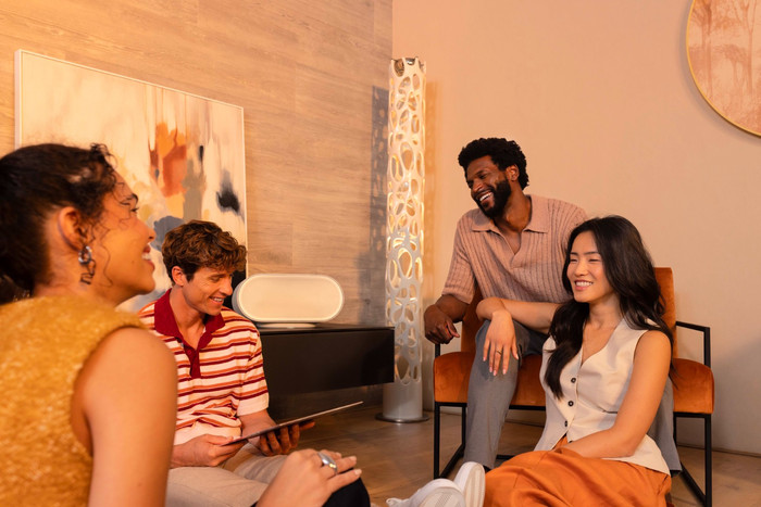 Denon Home 600 Zilver product in gebruik