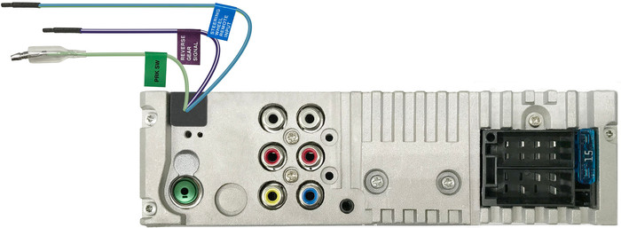 JVC KD-X560BT achterkant