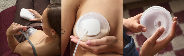 Philips Avent Hands-free small protective inserts SCF554/11 product in use