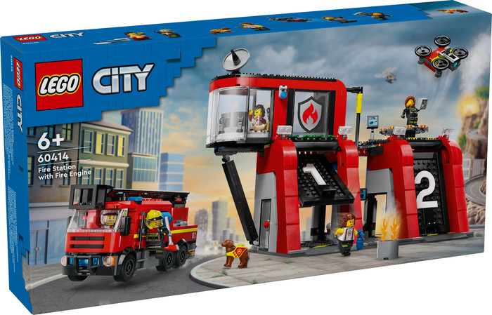 LEGO City Brandweerkazerne en Brandweerauto 60414 verpakking