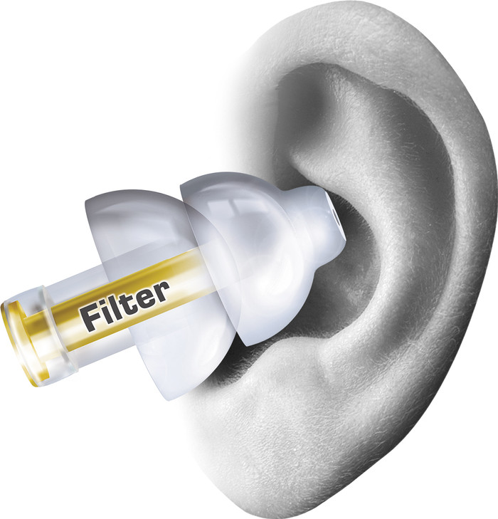 Alpine MusicSafe Pro Transparent product in use