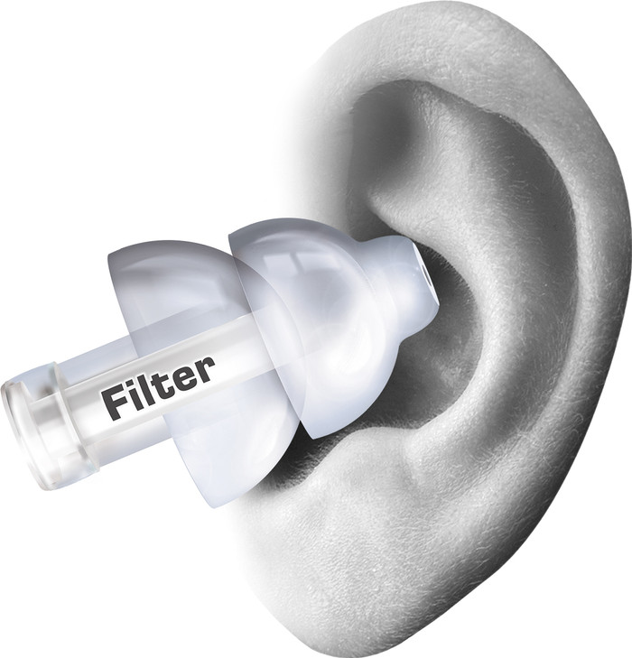 Alpine MusicSafe Pro Transparent product in use