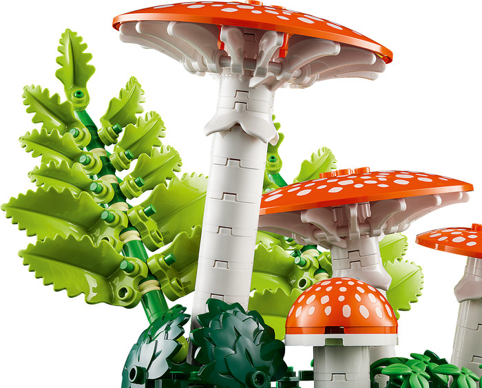 LEGO Botanicals Bospaddenstoelen 11505 detail