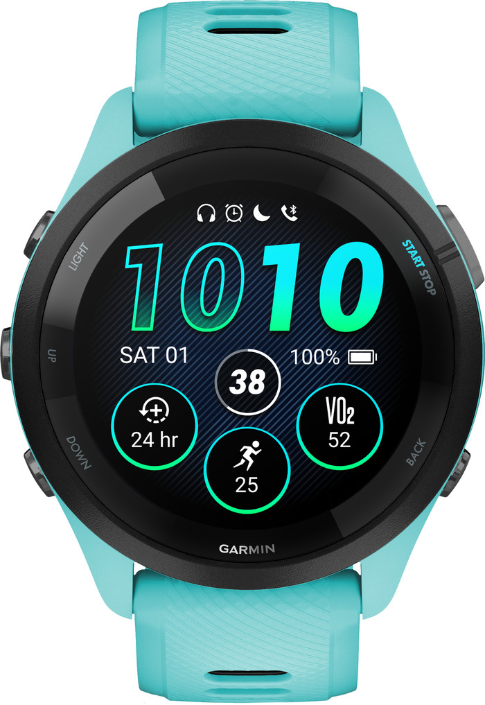 Garmin Forerunner 265 Blauw voorkant