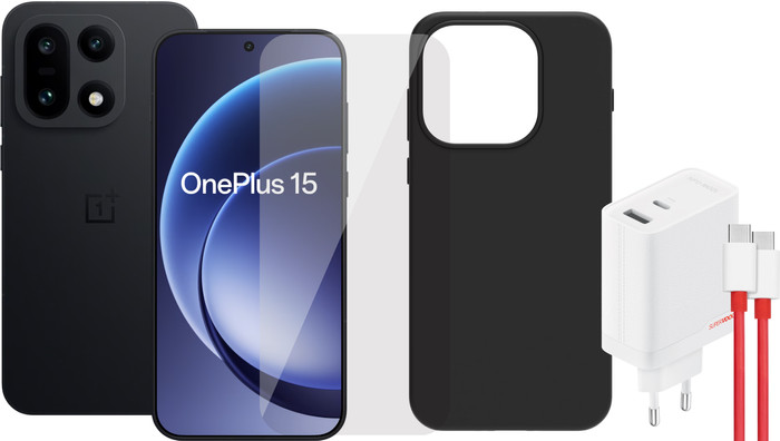OnePlus 15 512 Go Noir 5G + Pack d'Accessoires Complet Main Image