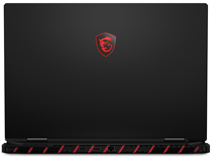 MSI Raider A18 HX A8WHG-285BE Azerty achterkant