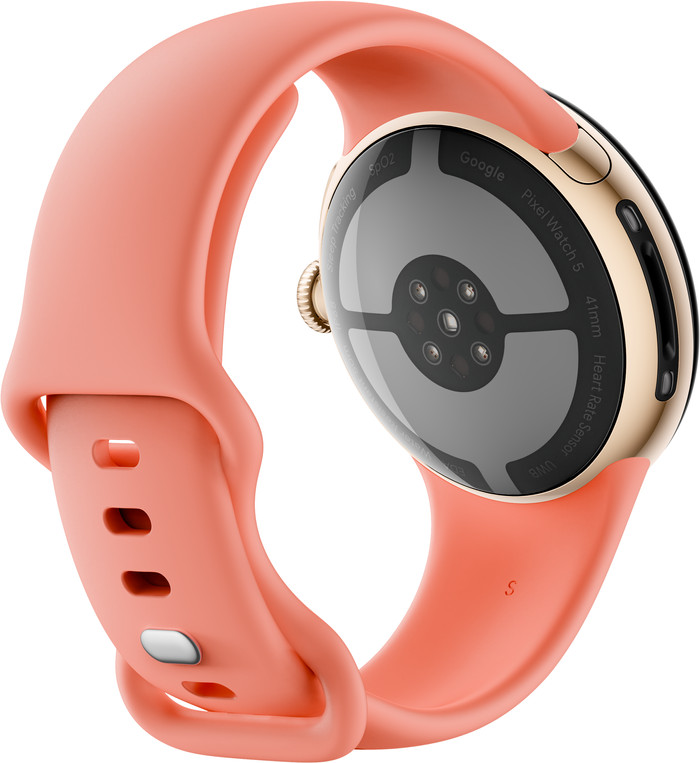 Google Pixel Watch 5 Roze 41mm achterkant