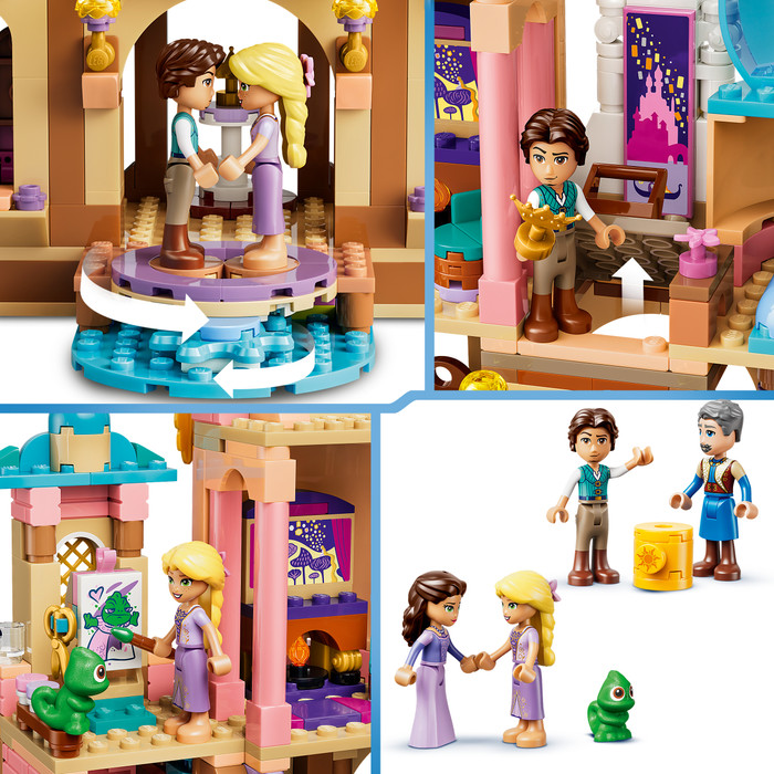 LEGO Disney Rapunzels Kasteel 43297 product in gebruik